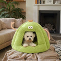 Hot Sale Luxury Modern Pet Bed Removable Cute Floral and Animal Print Plush Soft Comfortable Warm Dog Cat Bed for Winter