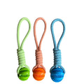 Bite Resistant Dog Rope TPR Toy Pet Interactive Knot Design Dog Chew Rope Teething Toy Pet Cotton Rope